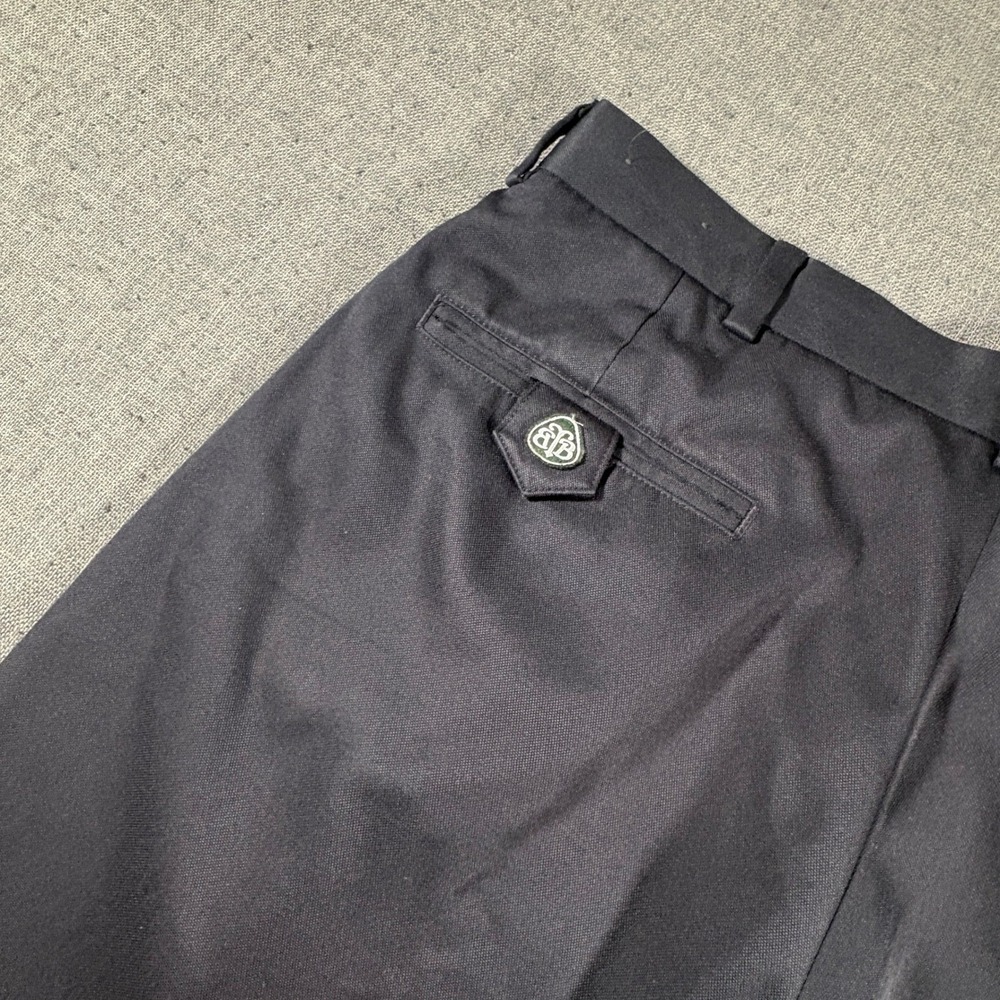 Brooks Brothers Shorts Mens 35 Navy Blue Country Club ProSport Pleated Golf